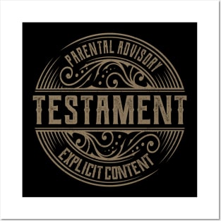 Testament Vintage Ornament Posters and Art